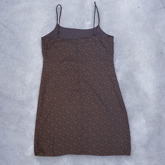Vintage Y2K Old Navy NWT Brown Floral Slip Dress Size 14 - Picture 3 of 9